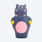 FOFOS Hippo Latex Squeaker Chew Toy For Dog - Blue & Pink