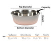HUFT Tiny Tails Printed Steel Bowl For Puppy - Pink & Grey - Heads Up For Tails