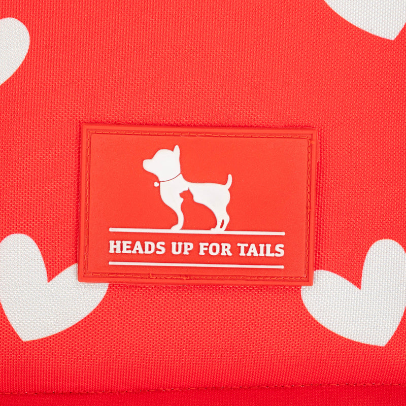 HUFT Sweethearts Flat Mat For Dog - Red - Heads Up For Tails
