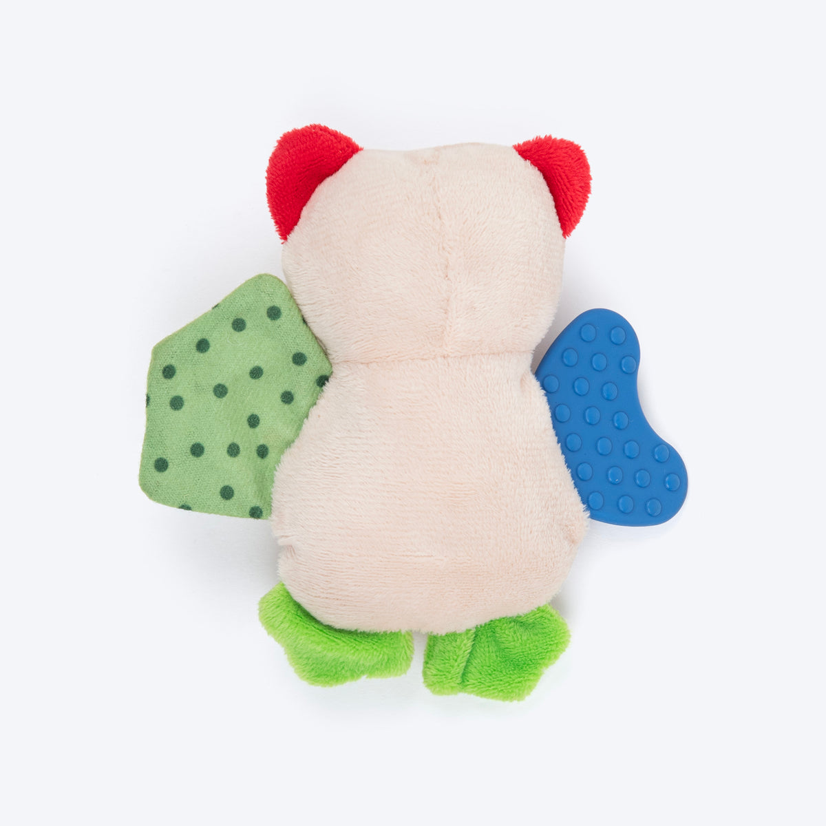 HUFT Owl You Need Squeaky Plush Toy For Puppies - Multicolor - Heads Up For Tails