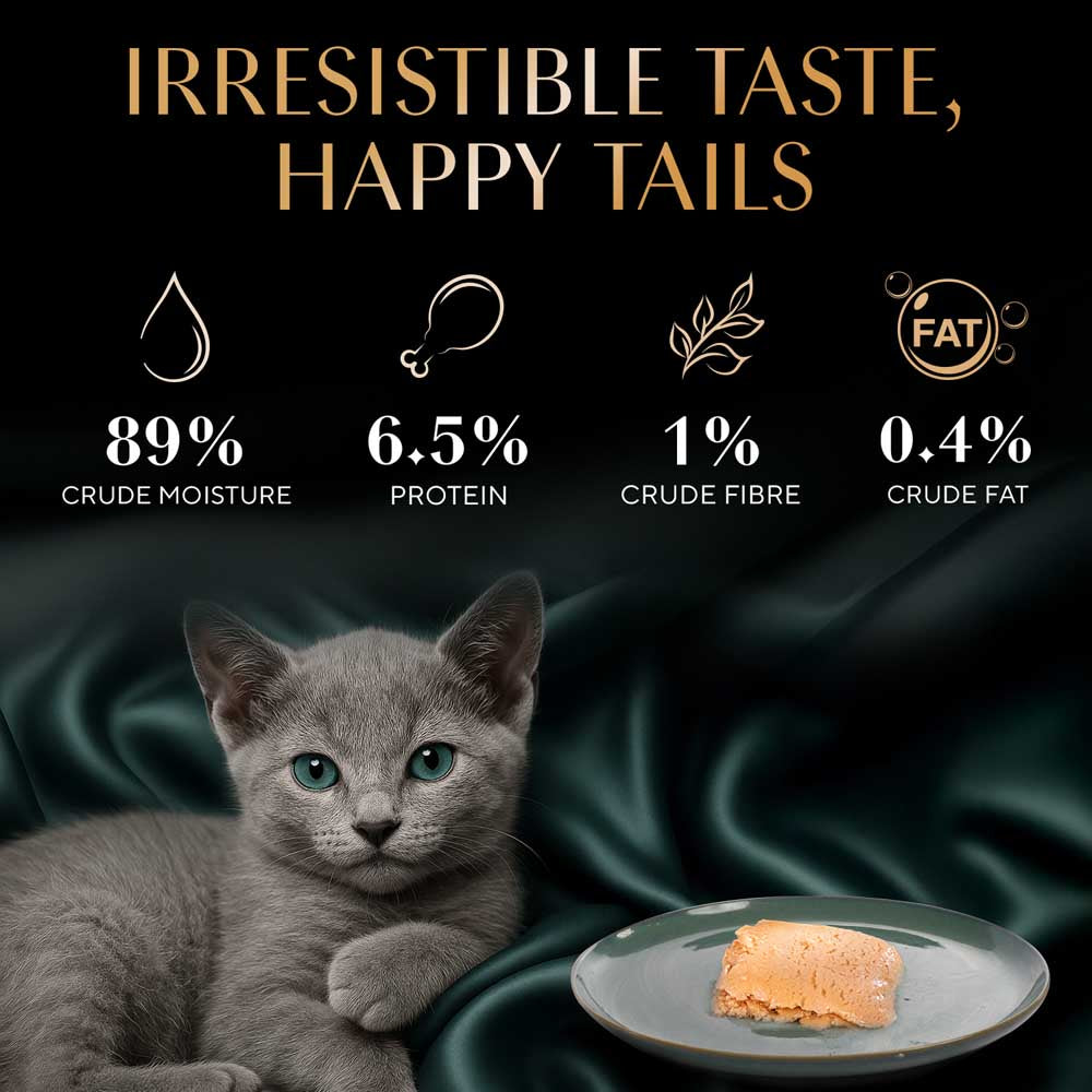 Sheba Chicken Premium Loaf Wet Kitten Food - 70 gm Packs - Heads Up For Tails