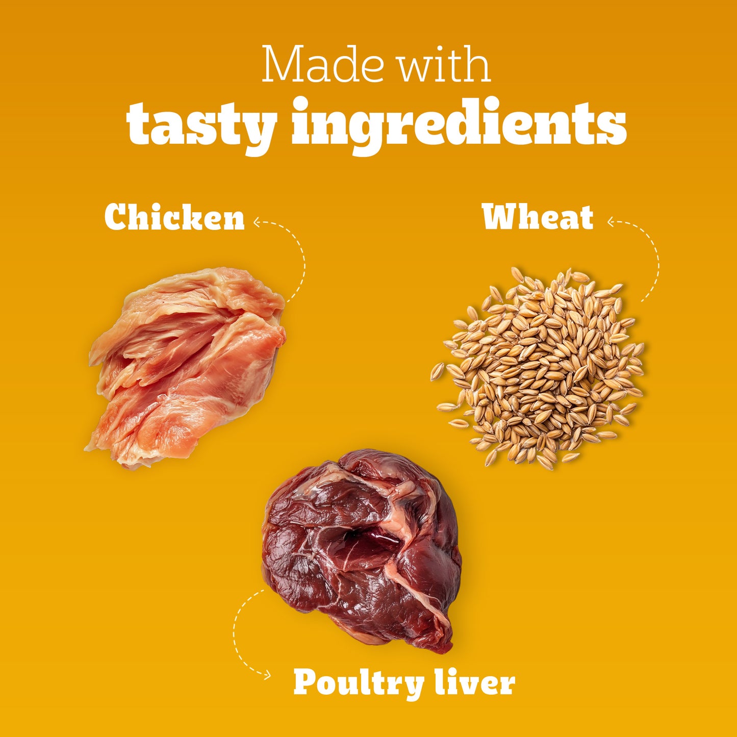 Pedigree Tasty Jerky Chicken Flavour Treat For Adult Dog - 70 g - Heads Up For Tails