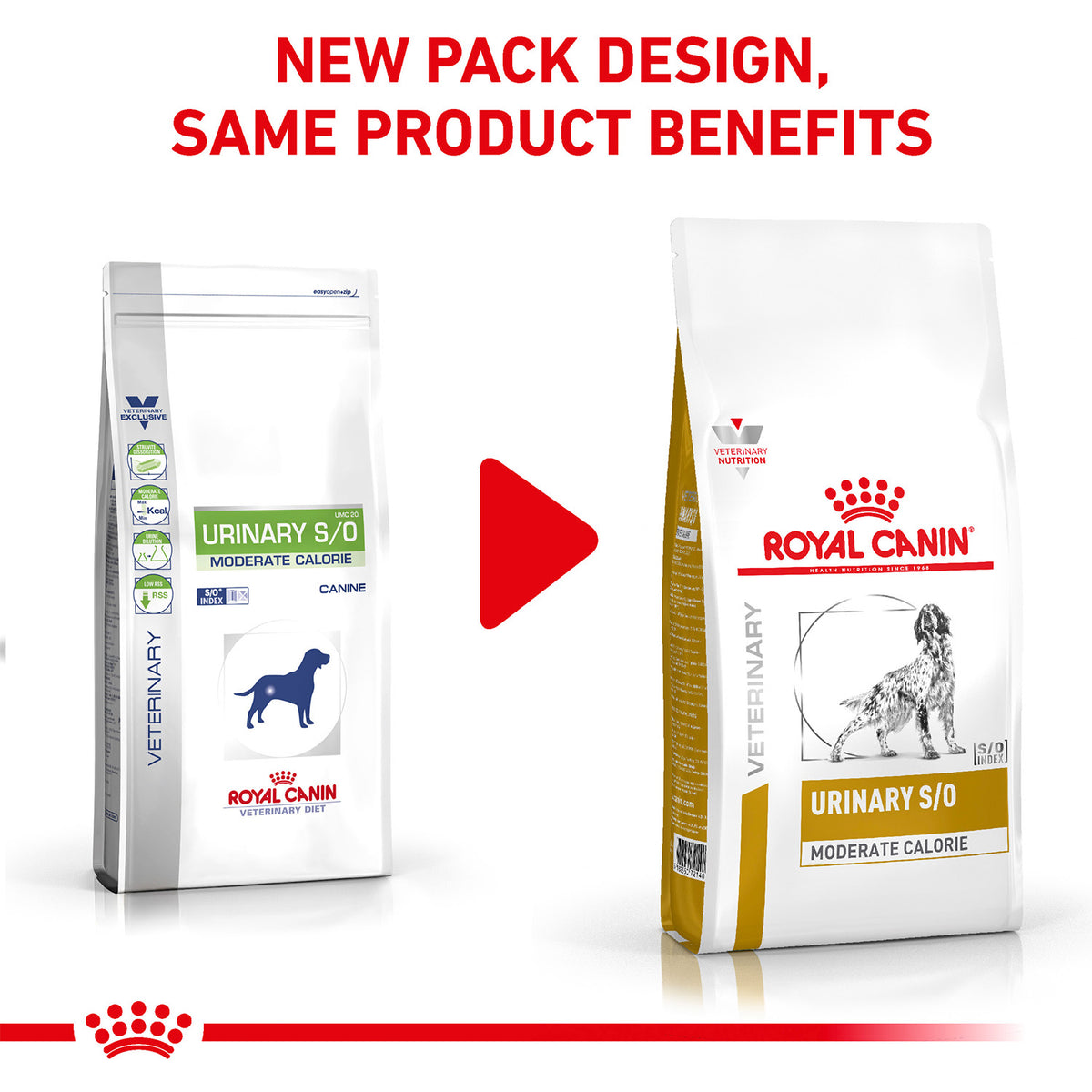 Royal Canin Veterinary Urinary S/O Moderate Calorie Dry Food For Dog - 1.5 kg - Heads Up For Tails