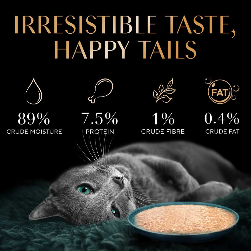 Sheba Rich Premium Chicken With Tuna In Gravy Adult Wet Cat Food - 70 gm Packs - Heads Up For Tails
