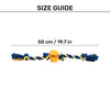 TLC Rope Chewer Rope Toy For Dog - Yellow & Blue - Heads Up For Tails