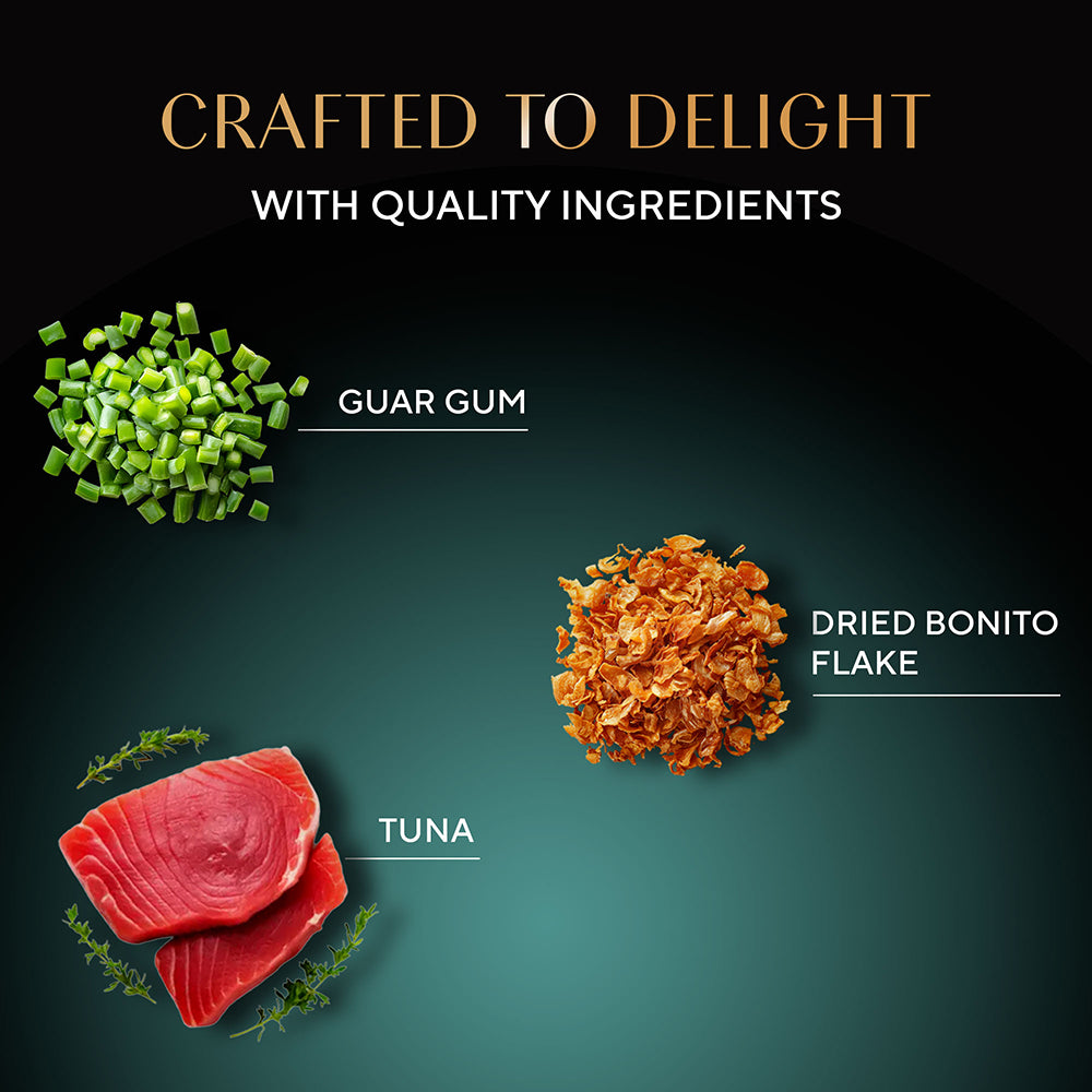 Sheba Rich Premium (1+ Years) Fish with Dry Bonito Flavour Adult Wet Cat Food - 35 g - Packs