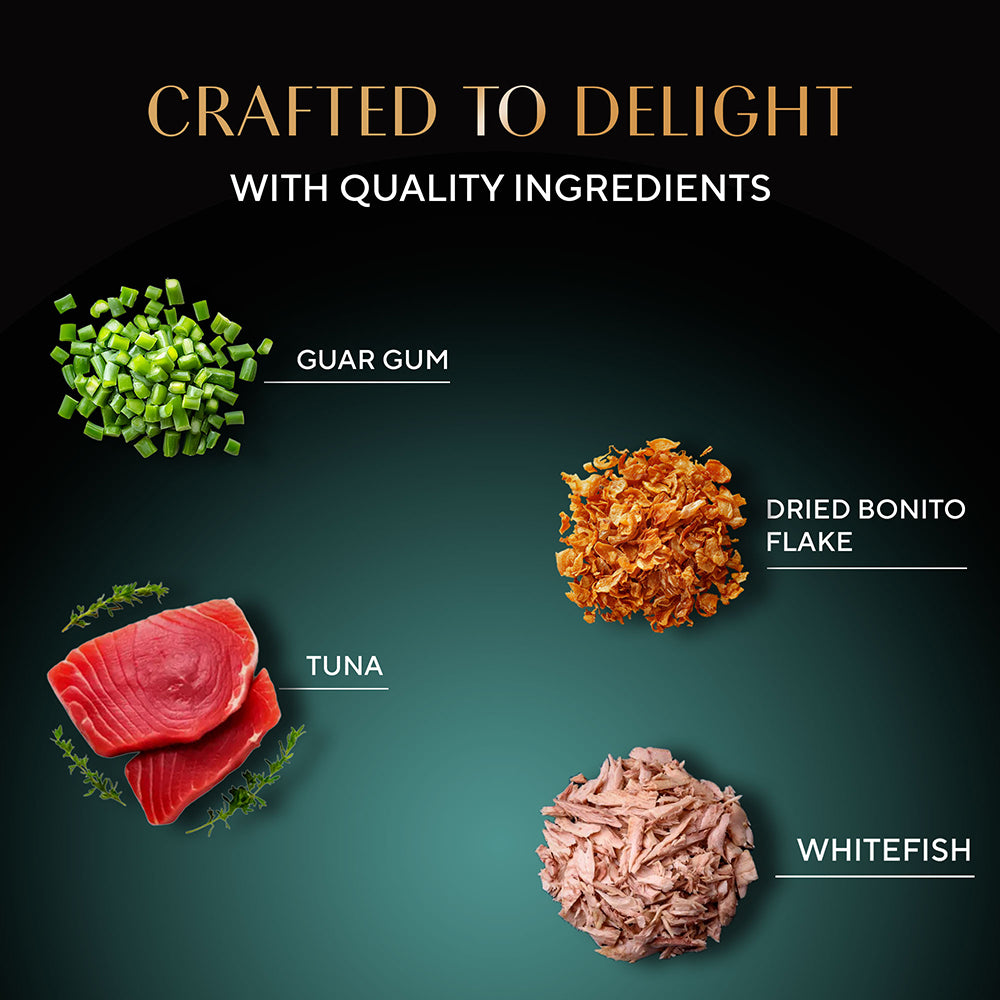 Sheba Rich Premium Adult (1+ Years) Maguro & Bream Flavour Wet Cat Food - 35 g - Packs