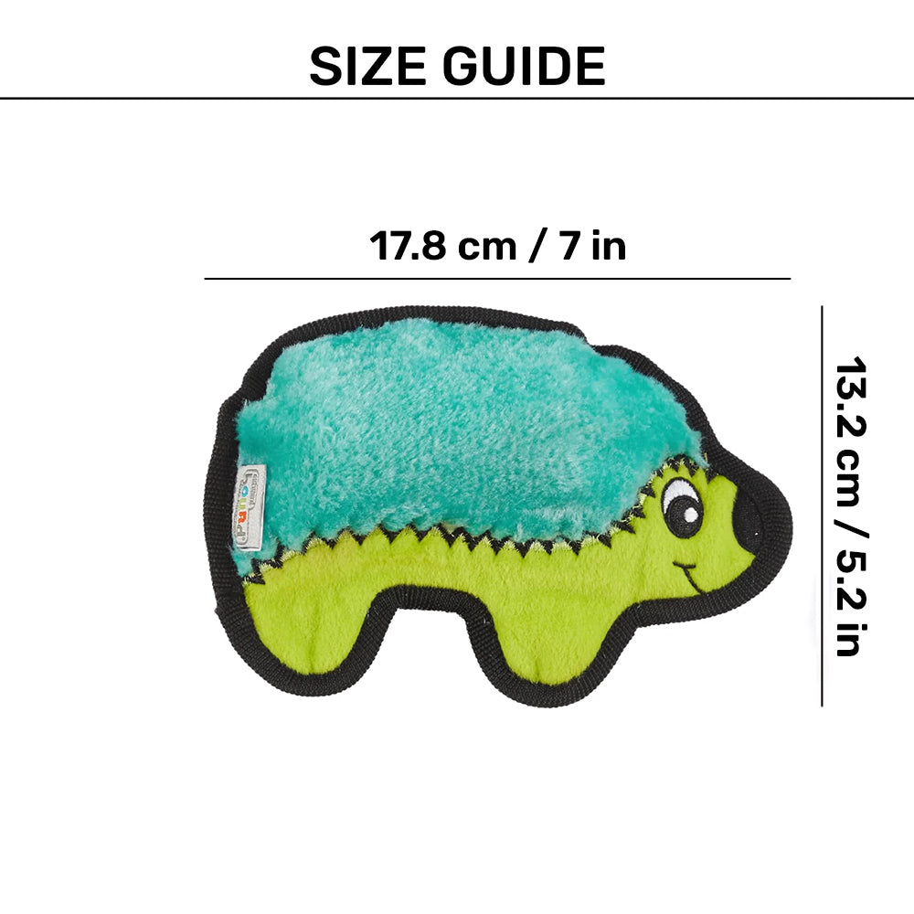 Outward Hound Durablez Hedgehog Plus Toy For Dog - Turquoise - XS - Heads Up For Tails