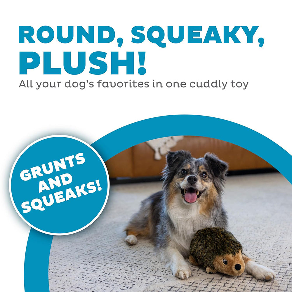 Outward Hound Hedgehogz Plush Toy For Dog - Brown