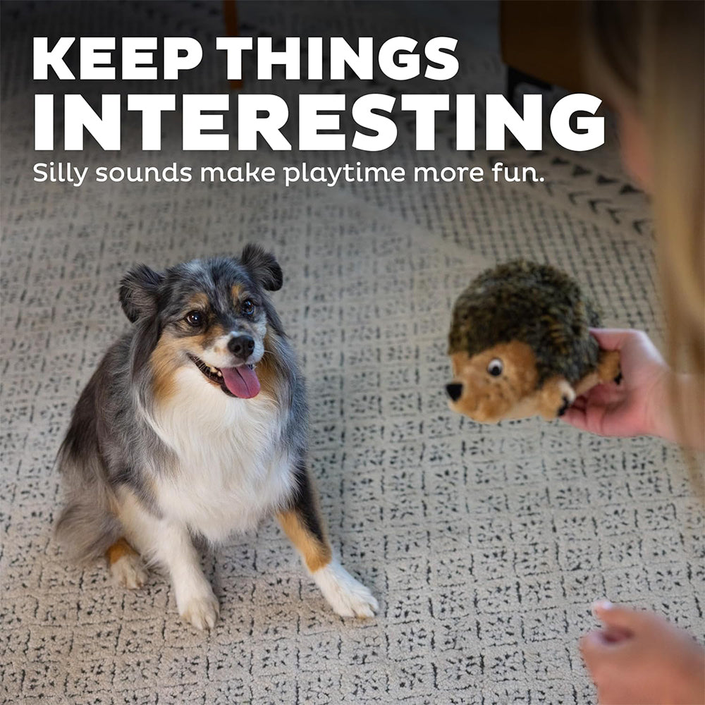 Outward Hound Hedgehogz Plush Toy For Dog - Brown