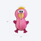 Outward Hound Flamingo Xtreme Seamz Plush Toy For Dog - Pink - M