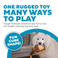 Outward Hound Giraffe Fire Biterz Cubez Chew Toy For Dog - Brown