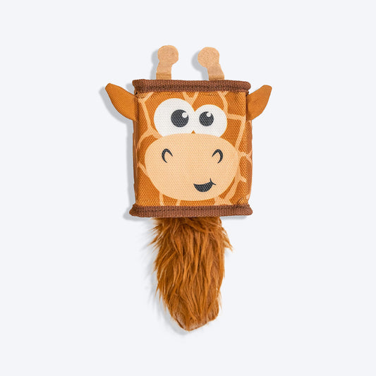 Outward Hound Giraffe Fire Biterz Cubez Chew Toy For Dog - Brown