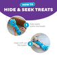 Outward Hound Twistiez Monster Plush With Interactive Toy For Dog - Blue - L - Heads Up For Tails