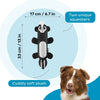 Outward Hound Skunk Stuffing-Free Big Squeak Plush Toy For Dog - Black - Heads Up For Tails