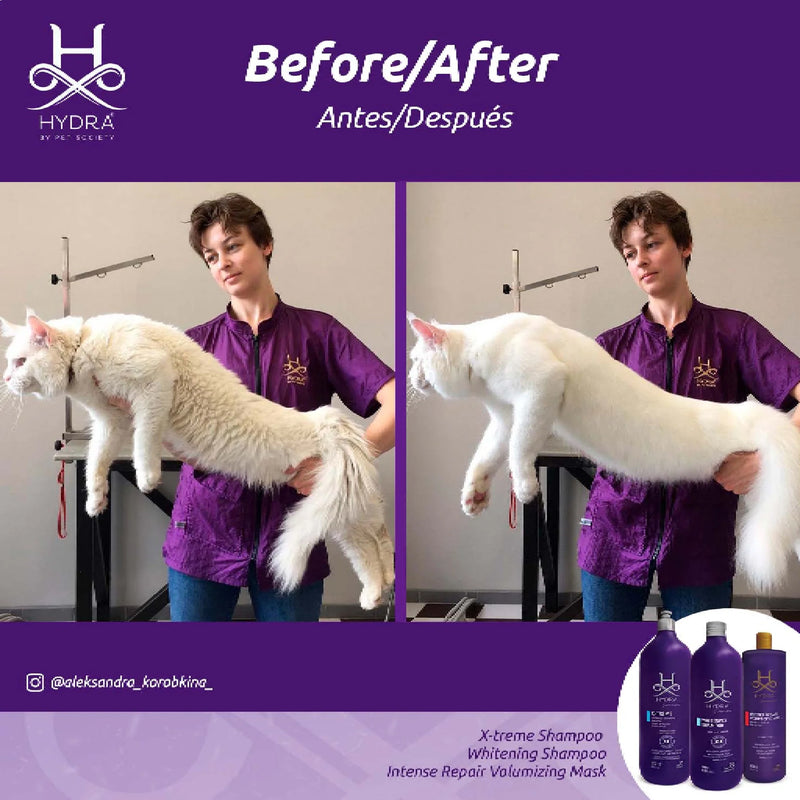 Hydra Groomers Whitening Shampoo For Dog & Cat - 1 Ltr - Heads Up For Tails