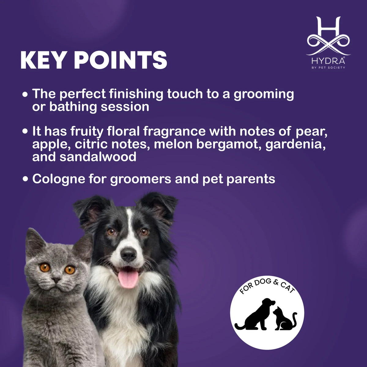 Hydra Forever Fresh Cologne For Dog & Cat - 130 ml - Heads Up For Tails