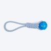 TLC Loop With Ball Rope Toy For Dog - Navy & White - Heads Up For Tails