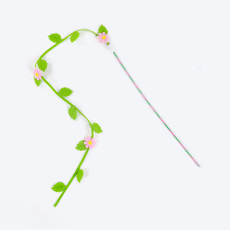 HUFT Meodow Chase Wand Toy For Cat - Green