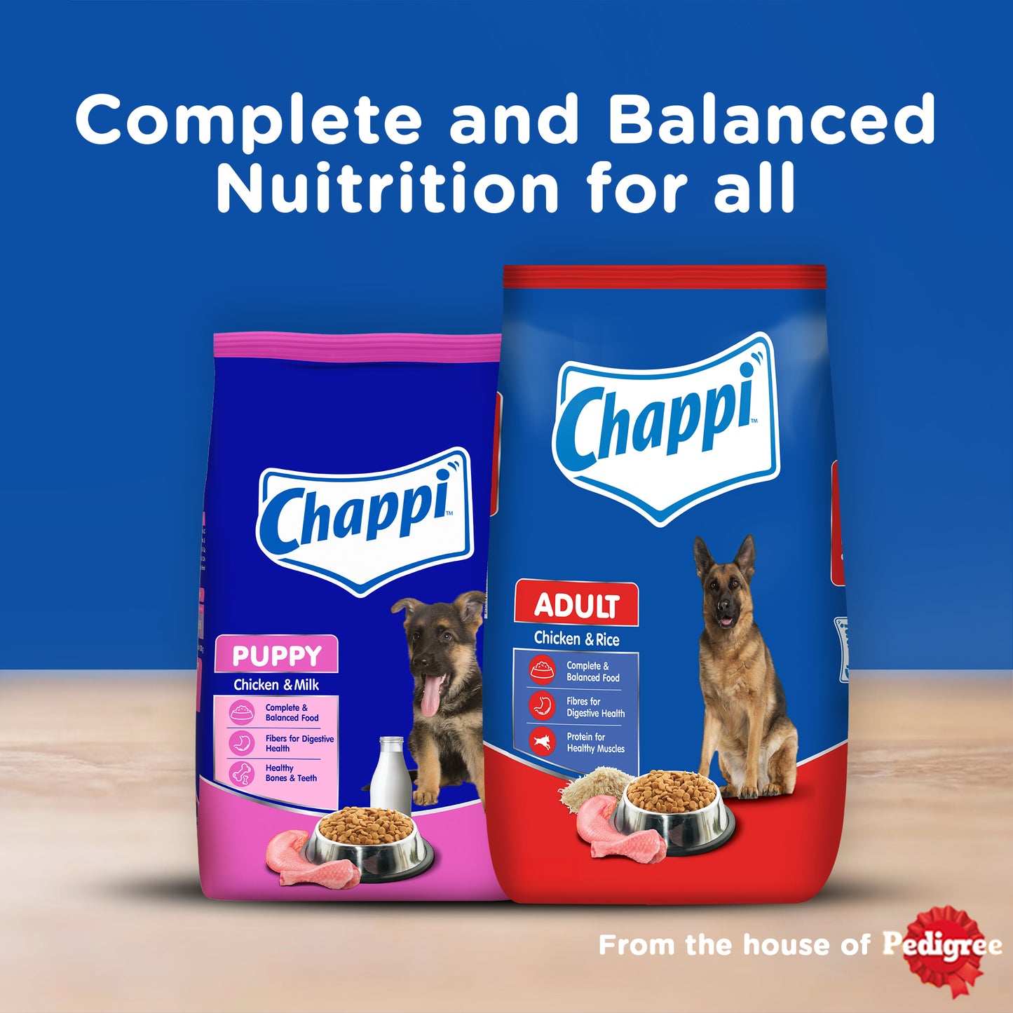 Chappi Chicken & Milk Dry Food For Puppy