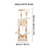 HUFT Purrch Paradise Multipurpose Cat Tree - Beige - Heads Up For Tails