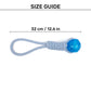 TLC Loop With Ball Rope Toy For Dog - Navy & White