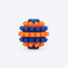 HUFT Chewtastic Treat Maze Chew Toy For Dog - Orange & Blue - Heads Up For Tails