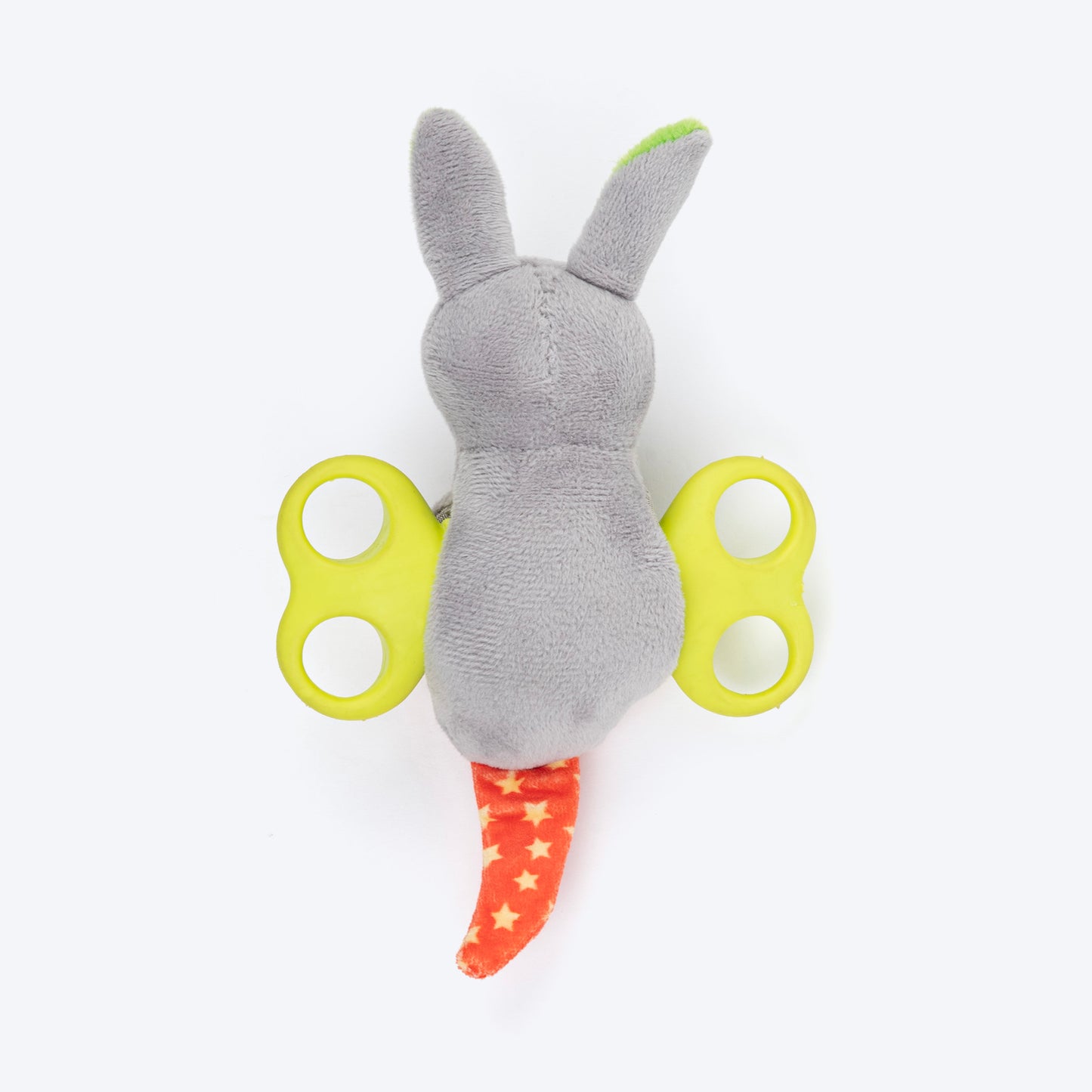 HUFT Cheery Roo Squeaky Plush Toy For Puppies - Multicolor - Heads Up For Tails