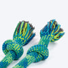 HUFT Tuggables Mighty Knots Rope Toy For Dog - Blue & Green - Heads Up For Tails