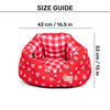 HUFT Purrfect Perch Bed For Cat & Puppy - Red and Pink - Heads Up For Tails