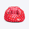 HUFT Purrfect Perch Bed For Cat & Puppy - Red and Pink - Heads Up For Tails