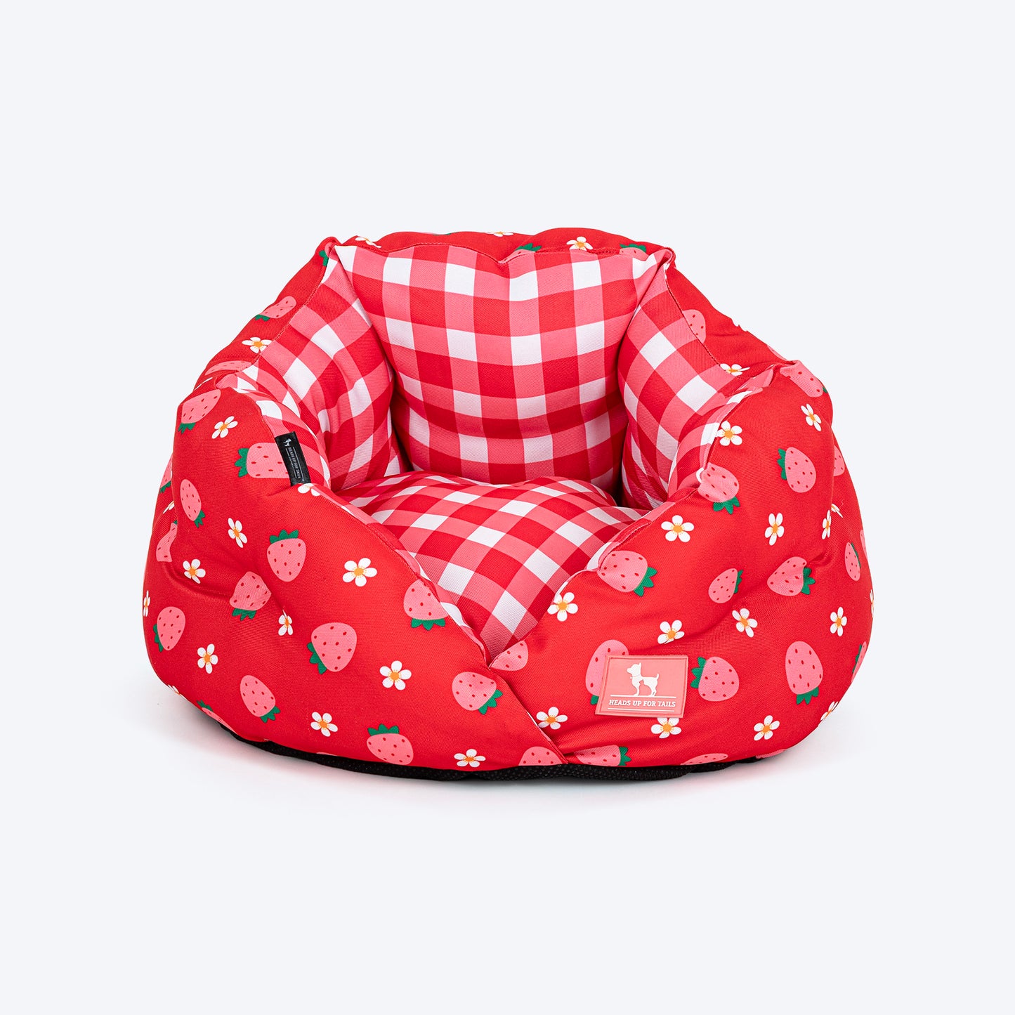 HUFT Purrfect Perch Bed For Cat & Puppy - Red and Pink - Heads Up For Tails