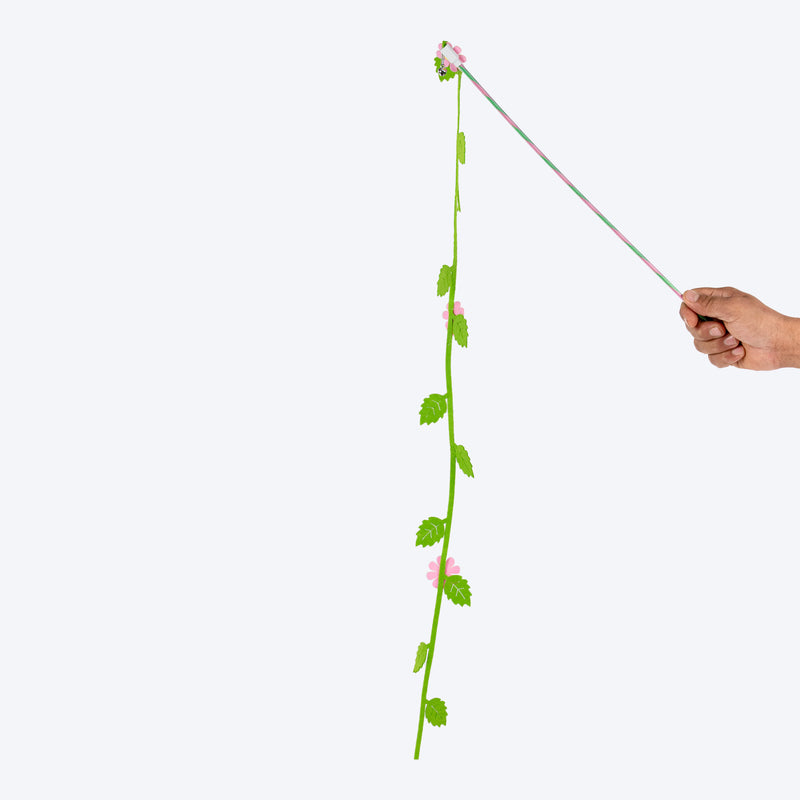HUFT Meodow Chase Wand Toy For Cat - Green