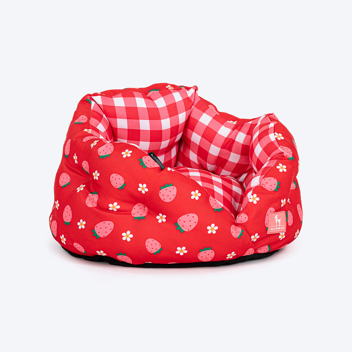 HUFT Purrfect Perch Bed For Cat & Puppy - Red and Pink - Heads Up For Tails