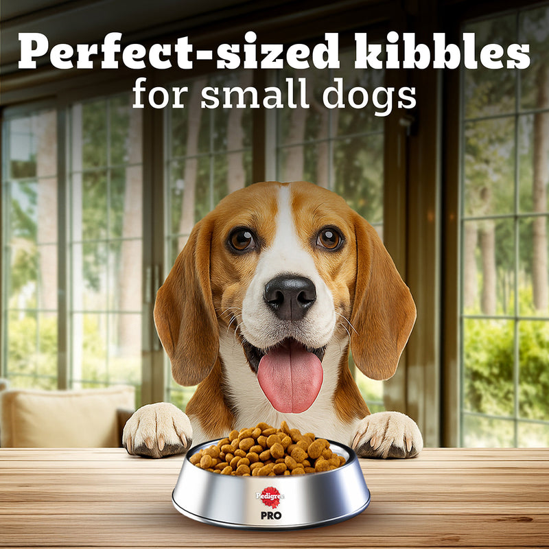 Pedigree PRO Expert Nutrition Adult Small Breed Dogs (9 Months Onwards) Dry Dog Food - Heads Up For Tails