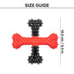 HUFT Chewtastic CrossBone Chew Toy For Dog - Red & Black