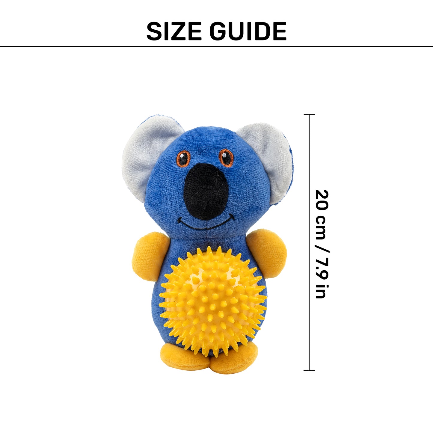 HUFT Big Belly Koala Chew Toy For Dog  - Blue