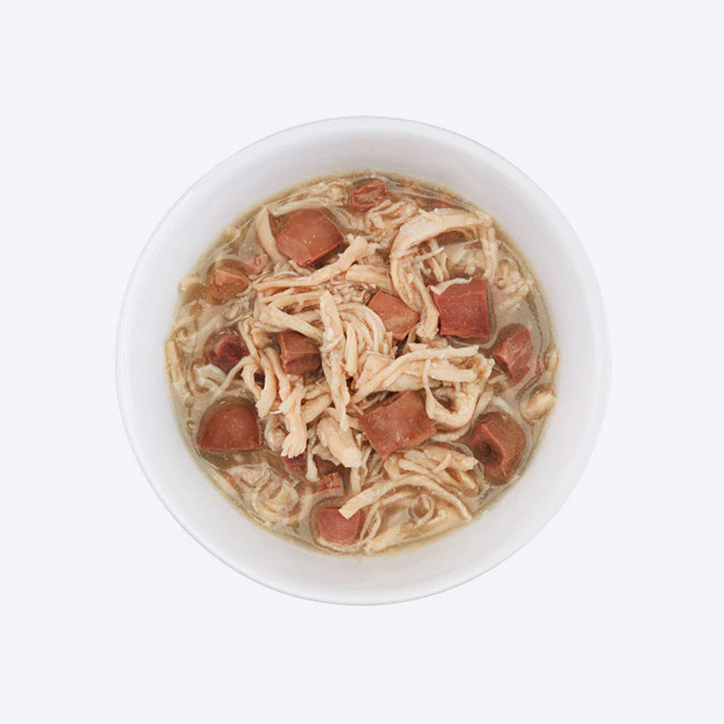 Schesir After Dark Chicken In Broth Wet Food For Adult Cat - 80 gm - Heads Up For Tails