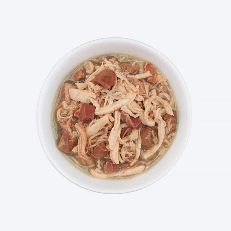 Schesir After Dark Chicken With Duck In Broth Wet Food For Adult Cat - 80 gm - Heads Up For Tails