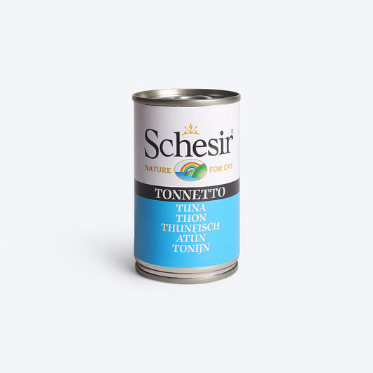 Schesir 51% Tuna and Rice In Jelly Canned Wet Cat Food - 140 g - Heads Up For Tails
