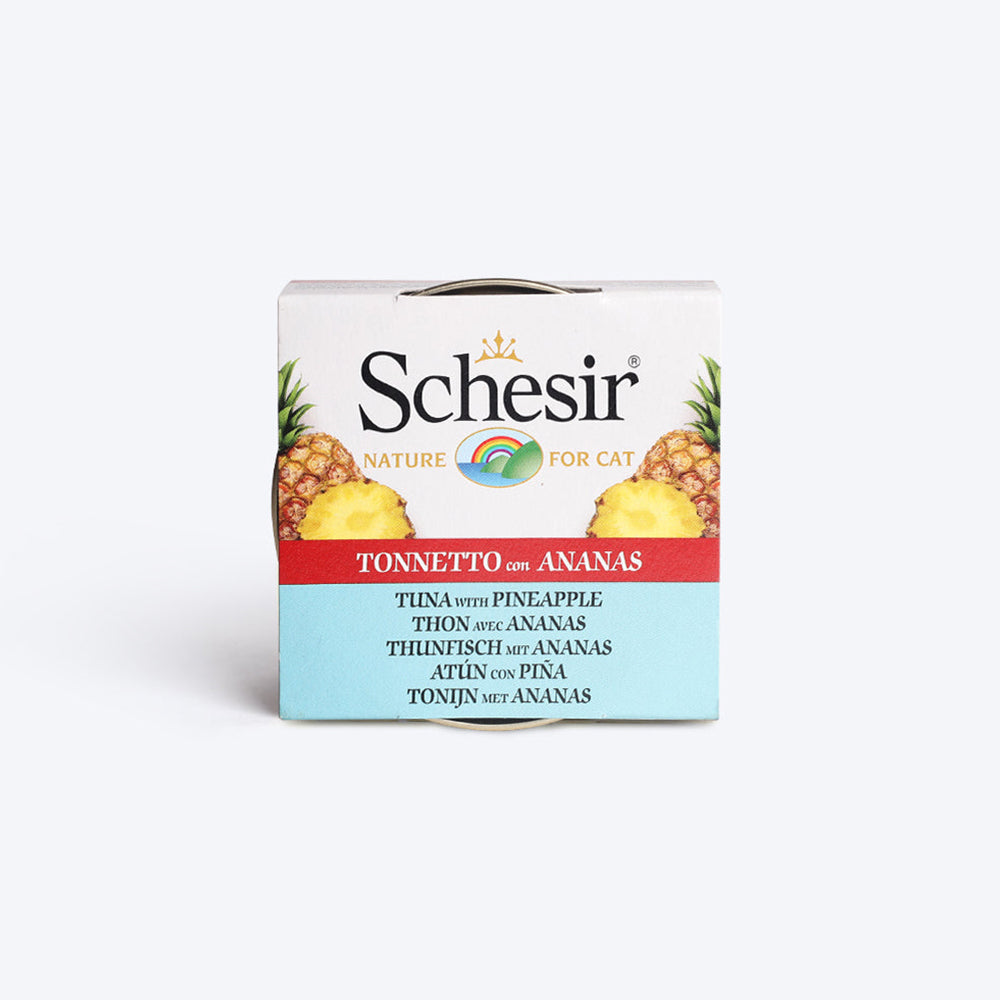 Schesir Tuna With Pineapple Wet Cat Food Can - 75 g - Heads Up For Tails
