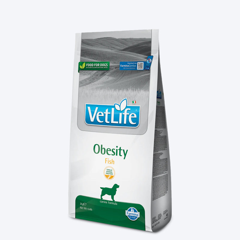 Farmina Vet Life Obesity Fish Canine Formula Dry Food For Adult Dog - Heads Up For Tails