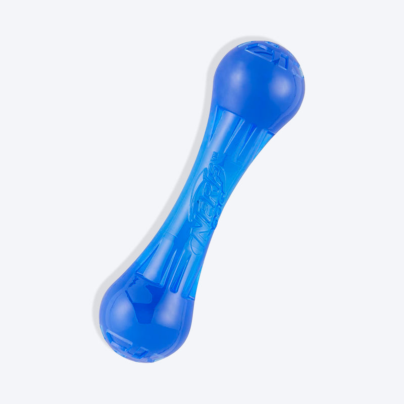 NERF DOG Ultra Tuff Bone Chew Toy For Dog - Blue - Heads Up For Tails