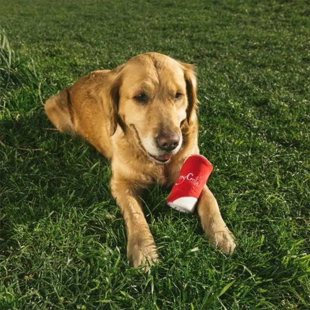 ZippyPaws Zippy Cola Squeakie Can Plush Toy For Dog - Multicolor