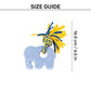 Zippy Paws Elliot The Elephant ZippyTuff Teether Chew Toy For Dog - Blue - Heads Up For Tails