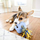 Zippy Paws Elliot The Elephant ZippyTuff Teether Chew Toy For Dog - Blue - Heads Up For Tails