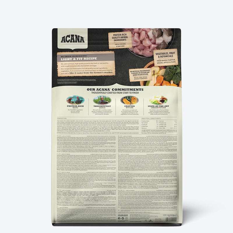 Acana Light & Fit Adult Dog Food (All Breeds) - Heads Up For Tails