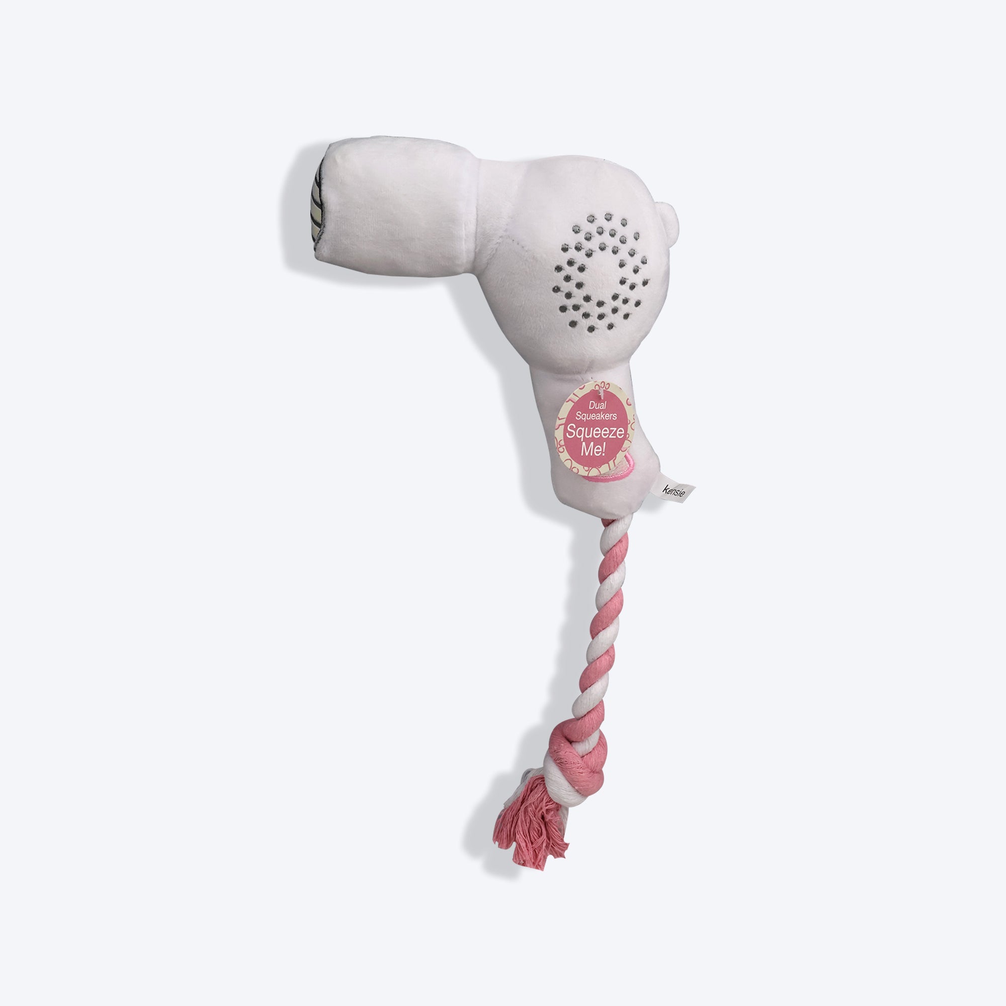 Black Decker Hair Blower With Sound Plush Toy For Dog Pink