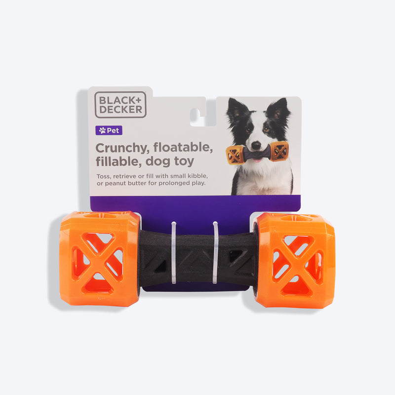 Black+Decker Crunchy, Treat Leak Floatable Dumbbell Interactive Toy For Dog_08