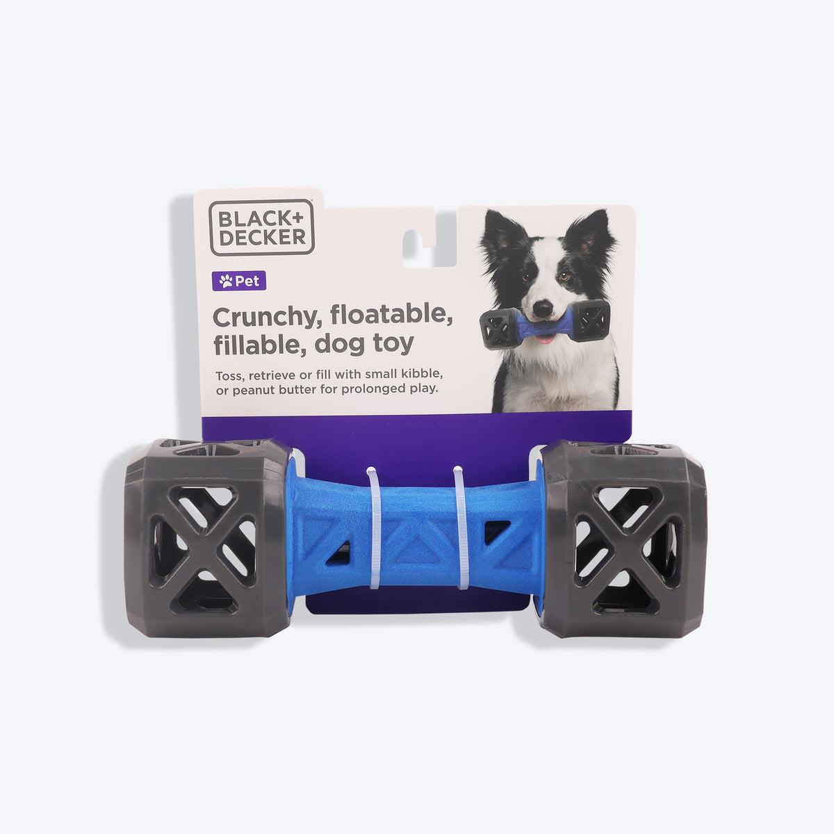 Black+Decker Crunchy, Treat Leak Floatable Dumbbell Interactive Toy For Dog_09